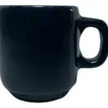 Taza de color negro Crisa 