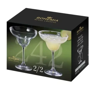 set x 2 copas margarita bohemia crystal 350 ml