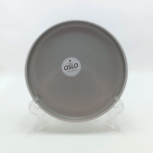 plato de postre ceramica Oslo gris