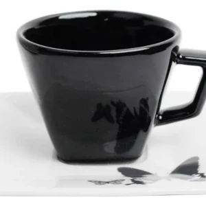 Combo de taza más plato cuadrado