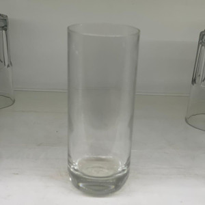 Vaso de vidrio liso 