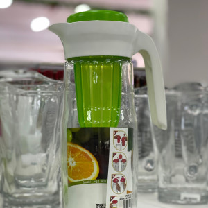 Jarra de Vidrio con infusor para frutas 