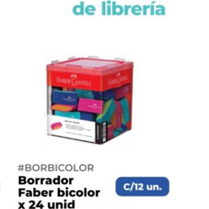 Borrador Faber Bicolor x24 unid