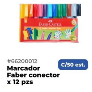 Marcador Faber conector X12 pzs 