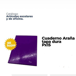 Cuaderno araña tapa dura Px15