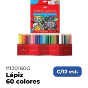 Lápiz 60 colores