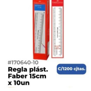 Regla Faber 15 cm