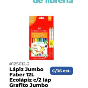 Lápiz Jumbo Faber 12L