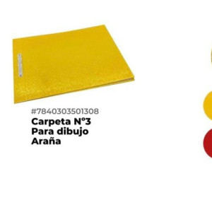 Carpeta N.3 para Dibujo araña