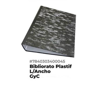 Bibliorato L/ancho , T,Recibo Plastific GyC