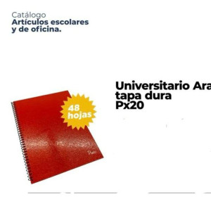 Cuaderno araña tapa dura Px20