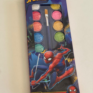 Acuarelas, 16 colores de Spiderman