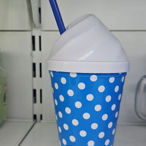 Vaso de motas con Pajita