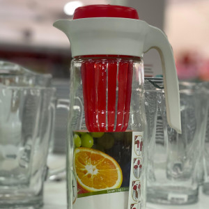 Jarra de Vidrio con infusor para frutas 
