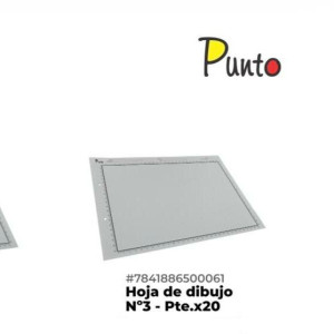 Hoja de Dibujo N.3  Pte.x20