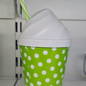 Vaso de motas con Pajita
