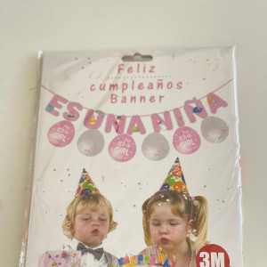 Banderines de baby shower