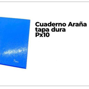 Cuaderno araña tapa dura Px10
