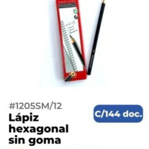 Lápiz Hexagonal sin goma