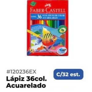 lápiz 36 col acuarelado