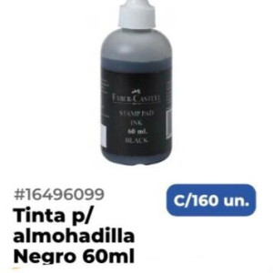 Tinta p/ almohadilla 60ml, negro 