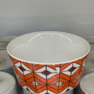 Bowl de cerámica con diseños 