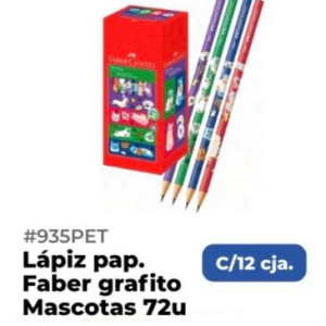 Lápiz Faber grafito, Mascotas