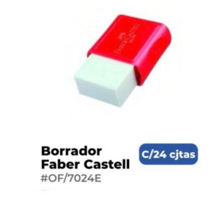 Borrador Faber castell c/24cjtas