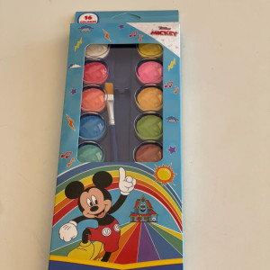 Acuarelas, 16 colores de Mickey
