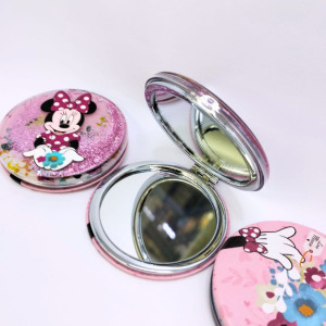 ESPEJO REDONDO MINNIE Y STICH 