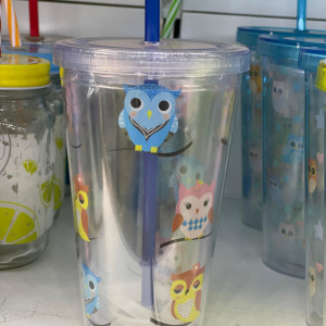 Vaso con Pajita y diseño