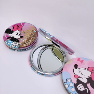 ESPEJO REDONDO MINNIE Y STICH 