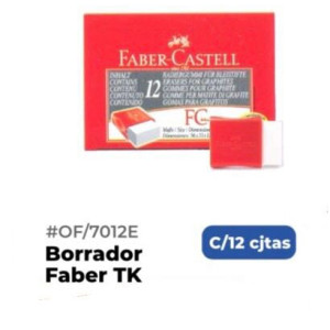 Caja de Borrador Faber TK 12