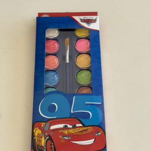 Acuarelas, 16 colores de Cars