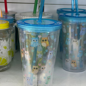 Vaso con Pajita y diseño