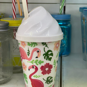 Vaso con Pajita y diseño