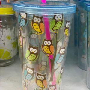 Vaso con Pajita y diseño