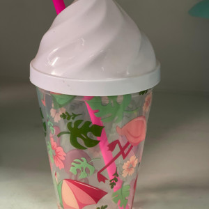 Vaso con Pajita y diseño