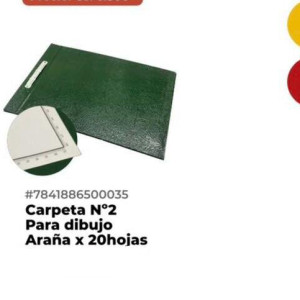 Carpeta N.2 para Dibujo araña x20 hojas