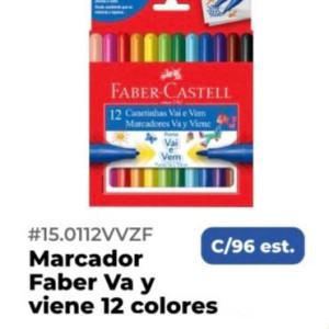 Marcador Faber Va y viene 
