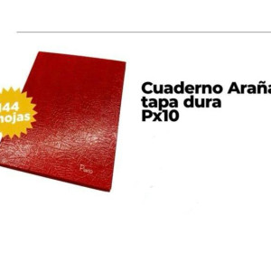 Cuaderno araña tapa dura Px10