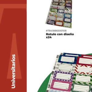 Rótulo con  diseño