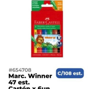 Marcador Winner 47, Carton x6