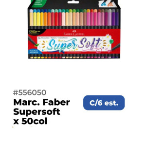 Marcador Super Soft, x50 col