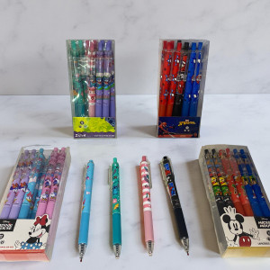 Lapiceros tinta gel varios diseños x unid