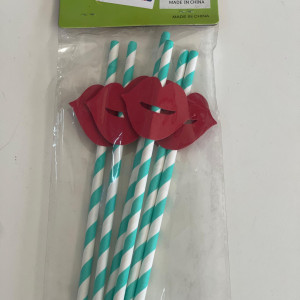 Pajitas con diseño 