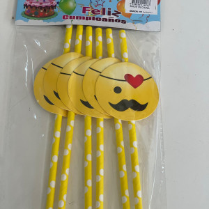 Pajitas con diseño 