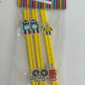 Pajitas con diseño 