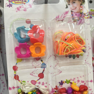 Set de hebillas+gomas +pulseras