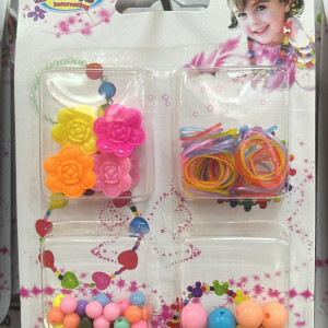 Set de hebillas+gomas +pulseras